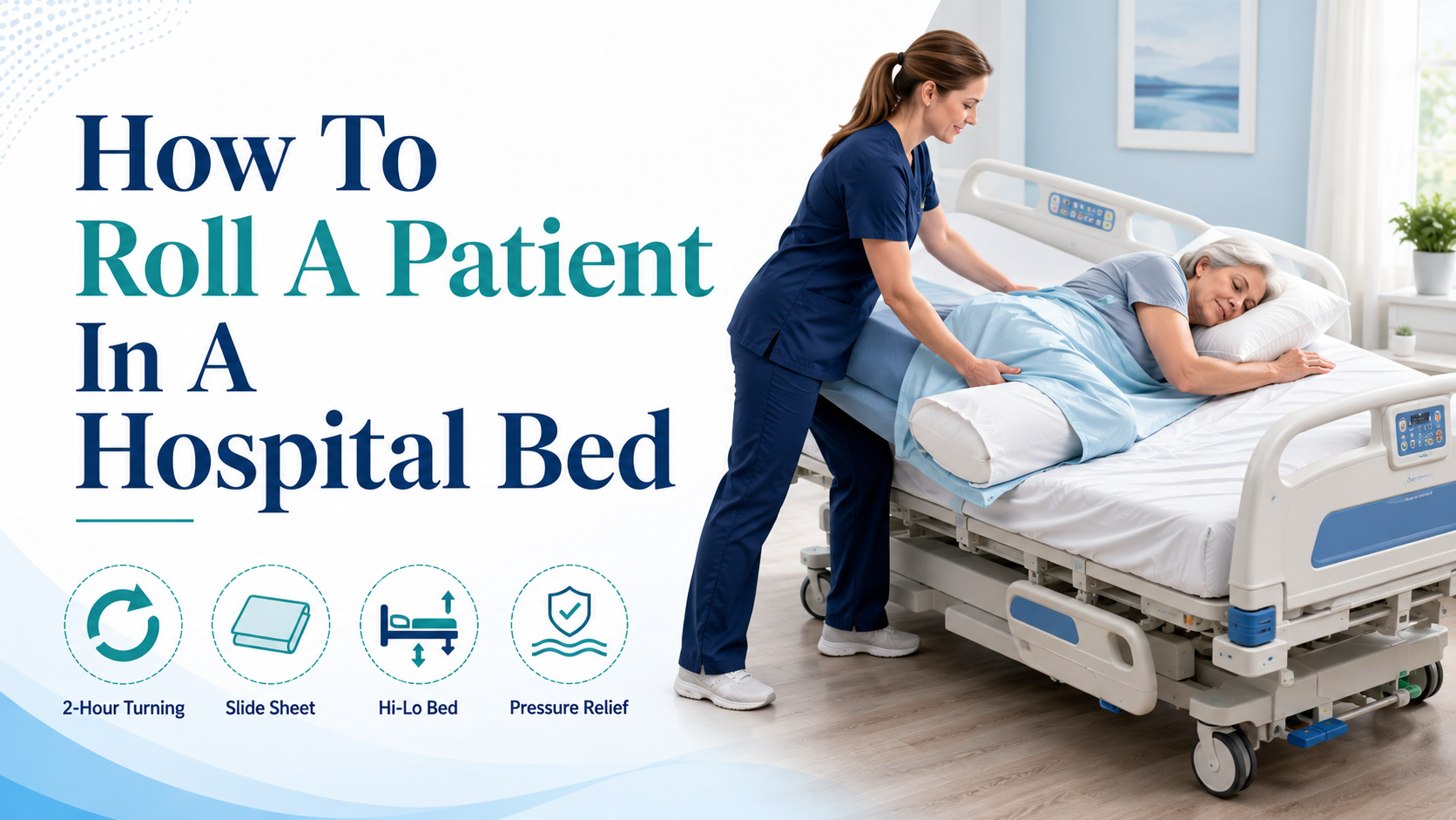 Come far rotolare un paziente in un letto d'ospedale